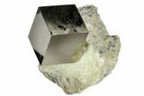 Pyrite Cube In Matrix - Navajun, Spain #105393-1